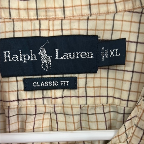 Ralph Lauren Men's Beige Checkered Shirt - Picture 2 of 5